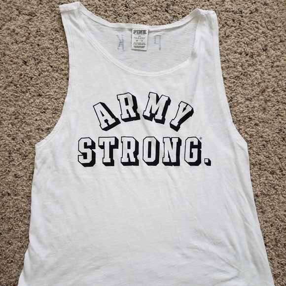 Womens Victoria Secret XS Army Strong tank - Picture 4 of 4